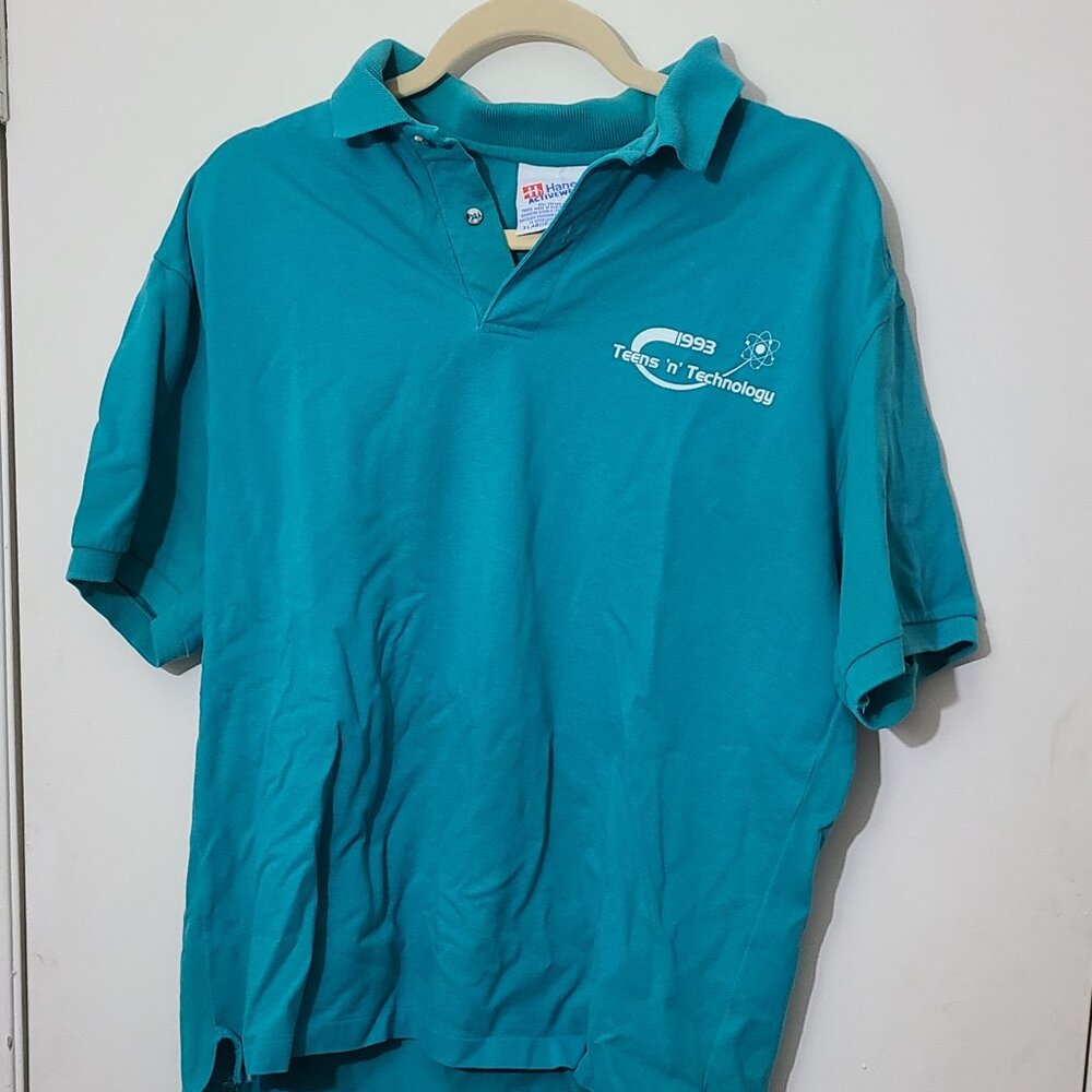 Vintage 1993 Teens and Technology Polo XL